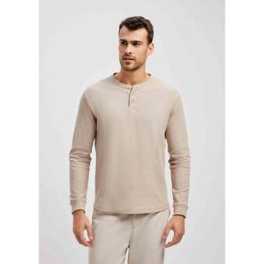 Imagem de Camiseta Hering Manga Longa Com Peitilho Masculina-Masculino