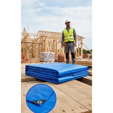 Imagem de 2x Lona 3x4m 100 Micras Polietileno UV Impermeável Resistent - Congrat