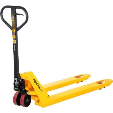 Imagem de Paleteira Hidráulica Vonder 2 Toneladas 550 Mm Largura 115 Mm Elevação Amarelo E Preto