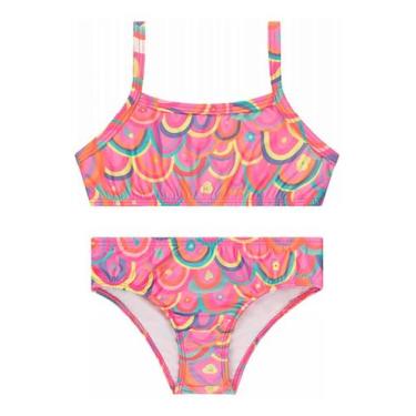 Imagem de Biquini Infantil Moda Praia Verão Proteção Uv50 1ao14 - Outros, Rosa, 