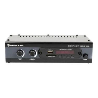 Imagem de Amplificador Receiver Ambiente Hayonik Compact 200od Optico 