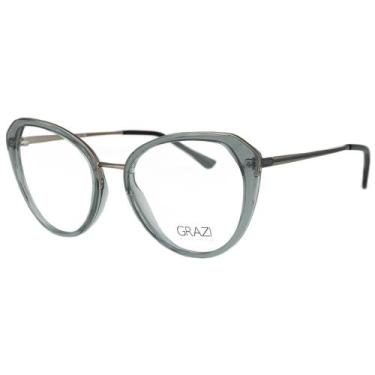 Imagem de Óculos de Grau Grazi GZ3084 H915 Cinza Transparente - Grazi Massafera