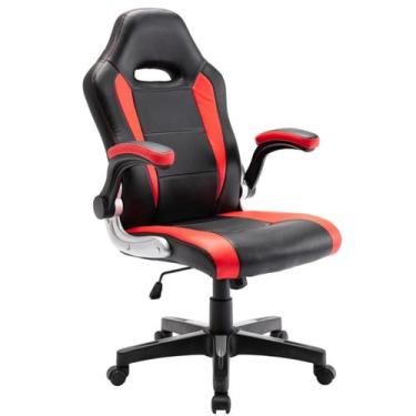 Imagem de Cadeira Gamer Reclinável Giratória Preto e Vermelho - Trevalla