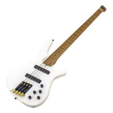 Imagem de Contrabaixo 4 Cordas Ativo Strinberg Hbn4m Pw Pearl White
