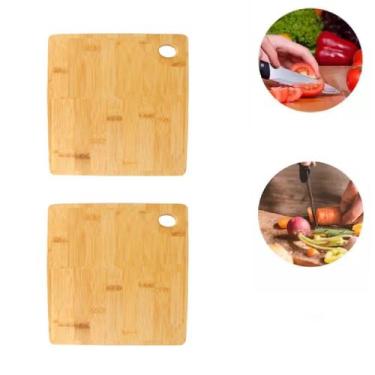 Imagem de 2 Tábuas de Corte Churrasco Em MDF 30cm Para Servir QUADRADO - Sk