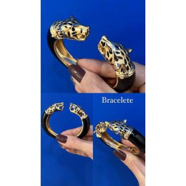 Imagem de Bracelete dourado grosso - Vanguarda Acessórios 