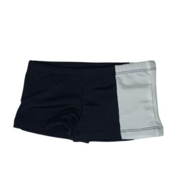 Imagem de Sunga Boxer Lisa - Preto e Branco - Banho Maria, 1