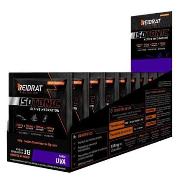 Imagem de Isotônico Display 20 sachês de 33g Reidrat, Uva