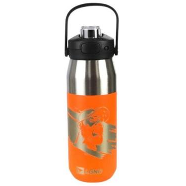 Imagem de Garrafa Térmica Inoxidável AHU Legendários 750ml Laranja Conservação d