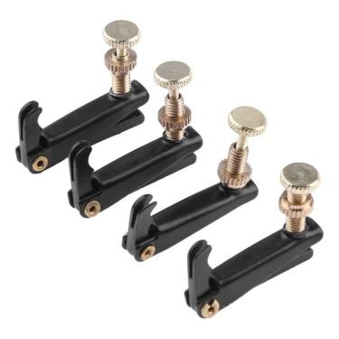 Imagem de Acessório para Instrumento Musical Kit 4 Micro-afinadores para Violino 3-4 Ou 4-4 em Metal Resistente e Durável Metal