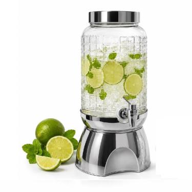 Imagem de Suqueira com Suporte Premium Portatil Multiuso para Bebidas e Produtos de Limpeza Plástico Resistente Torneira Prática