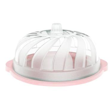 Imagem de Boleira C/ Tampa Redonda Plástico Resistente Gourmet Bolo Design Sofis