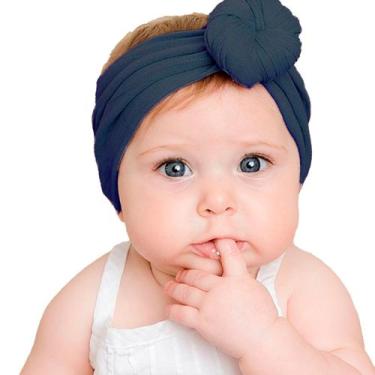 Imagem de Faixa de Bebe Iinfantil Recém Nascido Turbante Menina - - anjo da mamã