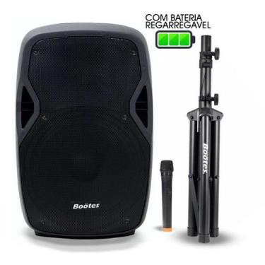 Imagem de Caixa Som Ativa c/ Bateria Bootes Bda-1500B TWS 300W Bivolt