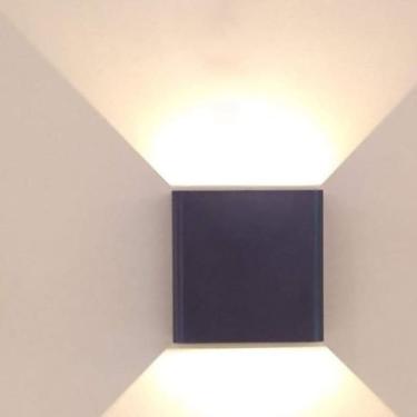 Imagem de Arandela 2 Fachos Ultra Slim 2208 para 1 Lampada G9 Preta Bivolt All Lux para Iluminacao Decorativa