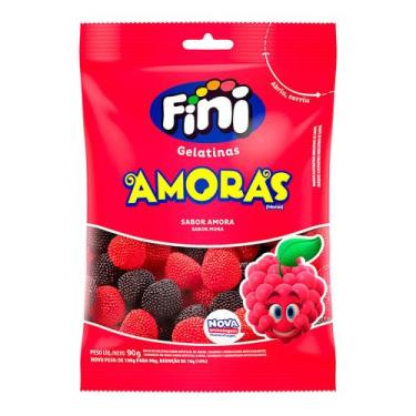 Imagem de Balas de Gelatina Fini Amoras 90g