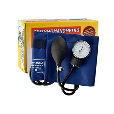 Imagem de Aparelho De Medir Pressão Esfigmomanômetro Premium Cores (Azul)