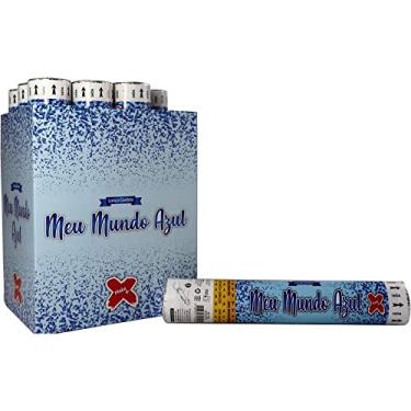 Imagem de Lancador de Confete Meu Mundo AZUL 30CM