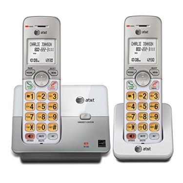 Imagem de AT&T EL51203 DECT 6.0 telefone com identificador de chamadas/espera, 2 aparelhos sem fio, prata