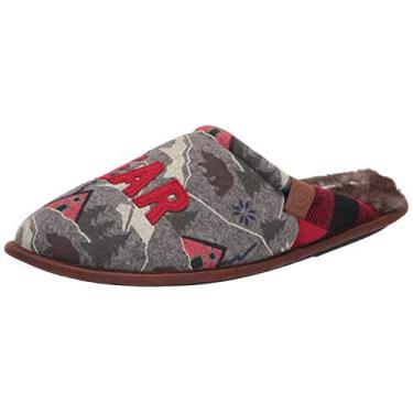 Imagem de Dearfoams Pantufa Alpine Print Family Mood Bear Scuff, Urso mal-humorado, X-Small