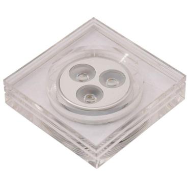 Imagem de Spot Embutir Quadrado 5cmx9cm 3W Bella Iluminação Bivolt - caixa com 5 Unidade - 3500K Luz Amarela