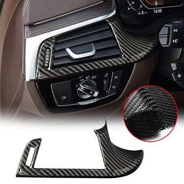Imagem de FINMOKAL Cobertura De Saída De Ar Lateral Do Volante Para BMW Série 5 G30 2016-2021 Fibra De Carbono