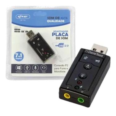 Imagem de Adaptador Som Placa 7.1 Digital Usb 2.0