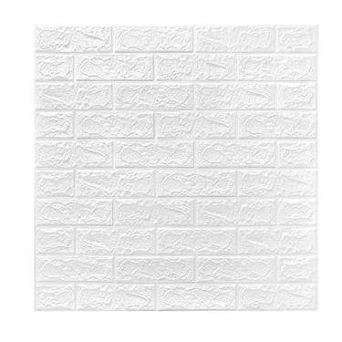 Imagem de Painéis de parede 3D, papel de parede 3D para impressão de tijolos Wallpape Bastão e descasque, painel de tijolos falsos de espuma à prova d'água autoadesivos para quarto, banheiro, cozinha, lareira 0,8 m x 0,7 m, 20 peças