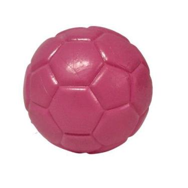 Imagem de Bola Maciça Furacão Pet Futebol Rosa 55mm