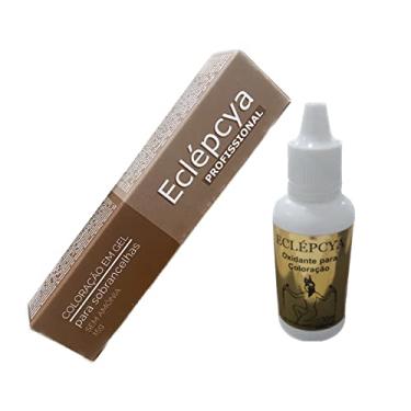 Imagem de Coloração Eclépcya Sobrancelhas 15g Marrom escura + oxidante