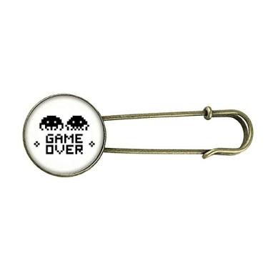 Imagem de Game Over Little Monster Pixel Retro Metal Broche Clipe Joias