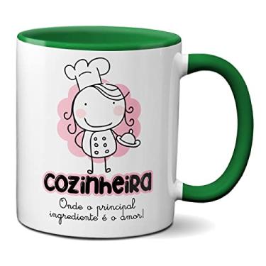 Imagem de Caneca Cozinheira O Principal Ingrediente É O Amor! Presente (Verde)