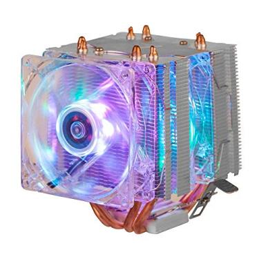 Imagem de Cooler Fan Duplo Gamer 6 Leds Argb pata Cpu Universal para processador Intele Amd - Dex - Dx-9206w