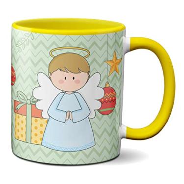 Imagem de Caneca Natal É Tempo De Renovar O Amor E A Esperança (Amarela)