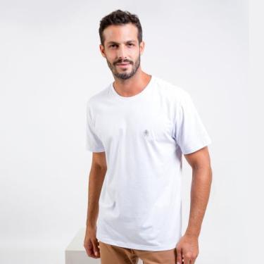 Imagem de Camiseta Básica Pima Branca/Prata - Cado Wear