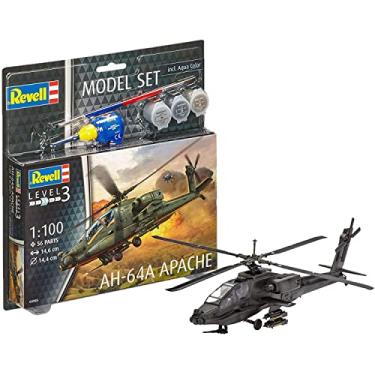 Imagem de MODEL SET APACHE AH64A 1:100 - KIT COMPLETO PARA MONTAR