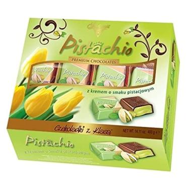 Imagem de Chocolate Premium Com Pistache - Importado Da Polônia 400g