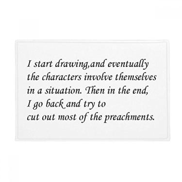 Imagem de DIYthinker People are Learn from Situation Tapete antiderrapante para porta de banheiro