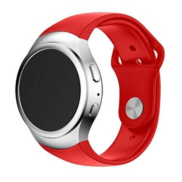Imagem de Pulseira Silicone para Samsung Gear S2 Sport - Marca Ltimports (Vermelho)