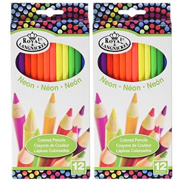Imagem de Pacote com 2 – Lápis de cor neon Royal Brush RTN-158 – pacote com 12