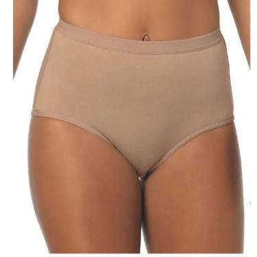 Imagem de Calcinha Demillus Plus Size Cintura Alta Classica 57051, Bege, M