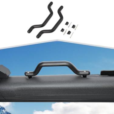 Imagem de Amayum Puxadores de porta frontal adequados para Ford Bronco 2021+ Black Roll Grip Handle Grab Bar Acessórios interiores