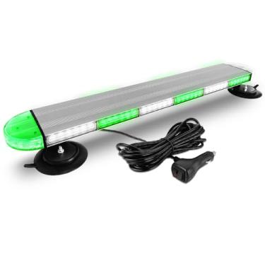 Imagem de ASPL Barra de luzes estroboscópicas de emergência de telhado de perfil baixo de 78,7 cm de alumínio piscante, aviso de segurança, aviso de trânsito, luz de arado de neve para caminhões, reboque