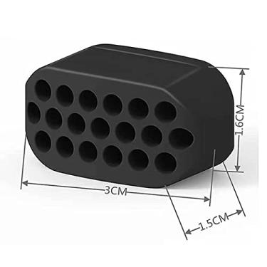 Imagem de Yinhing Exercitador de Mandíbula Toner Facial Definir Bolas de Fitness para Queixo Duplo Emagrecimento Rosto Pescoço Tonificação Silicone Preto 3 Peças
