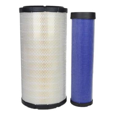 Imagem de Kit de filtro de ar 82028977 87682990 serve para New Holland T6.120 T6.145 T6.155 T6.160 T6.165 T6.175 T6.180 T7.170 T7.185 T7.190 T7.2 Trator 00 T7.210 T7.225 T6030 T6040 T6050 T6060 T6070 TM120