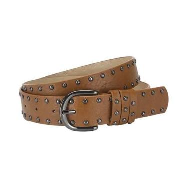 Imagem de Cinto Punk Gótico Retro Hip Hop Em Couro PU Branco Para Mulheres E Men