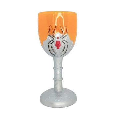 Imagem de Taça Halloween - Laranja com Cinza - Caveira com Aranha - 250ml - 1 un