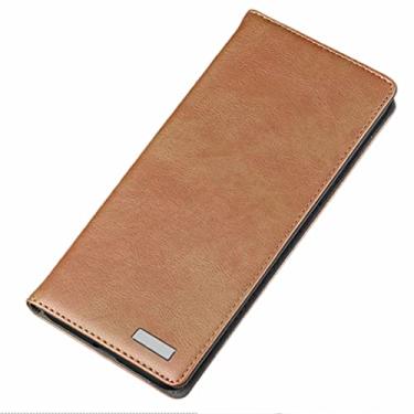 Imagem de GSYH Capa carteira para iPhone 13 Mini/13/13 Pro/13 Pro Max, Capa protetora de couro PU com flip slots de cartão TPU com suporte magnético Folio Capa, Marrom, 13 15,5 cm