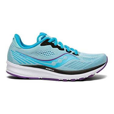 Imagem de Pantof de alergare Saucony Ride 14 pentru femei - Color Powder/Concord - Mărimea 11 - Lățime normală