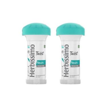 Imagem de Desodorante Herbissimo Stick Creme Neutro 45G - Kit Com 2Un - Herbíssi